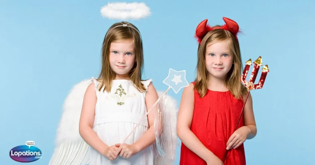 Angel And Devil Captions In English