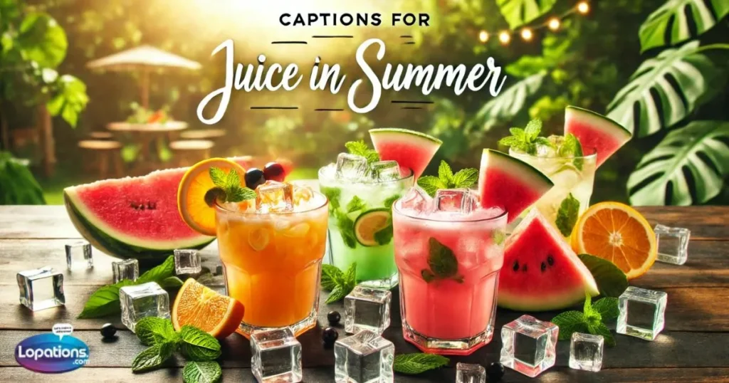 Captions for Juice in Summer