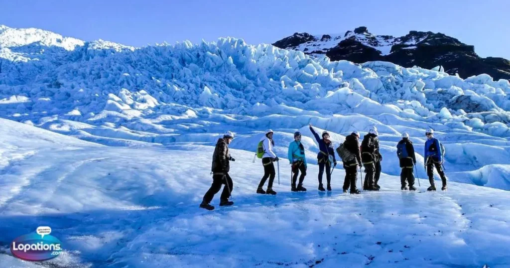 Glacier Captions with Friends