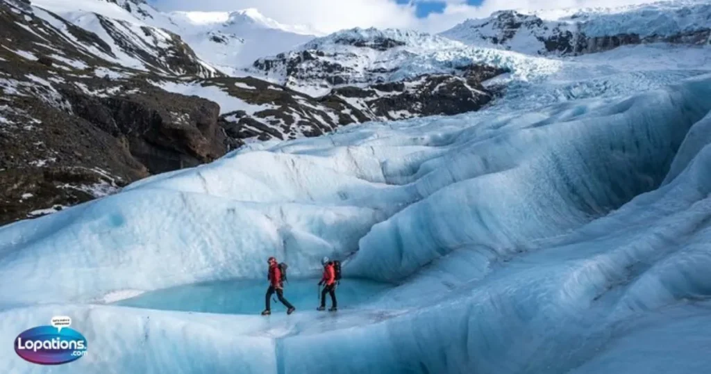 Glacier Hiking Captions 