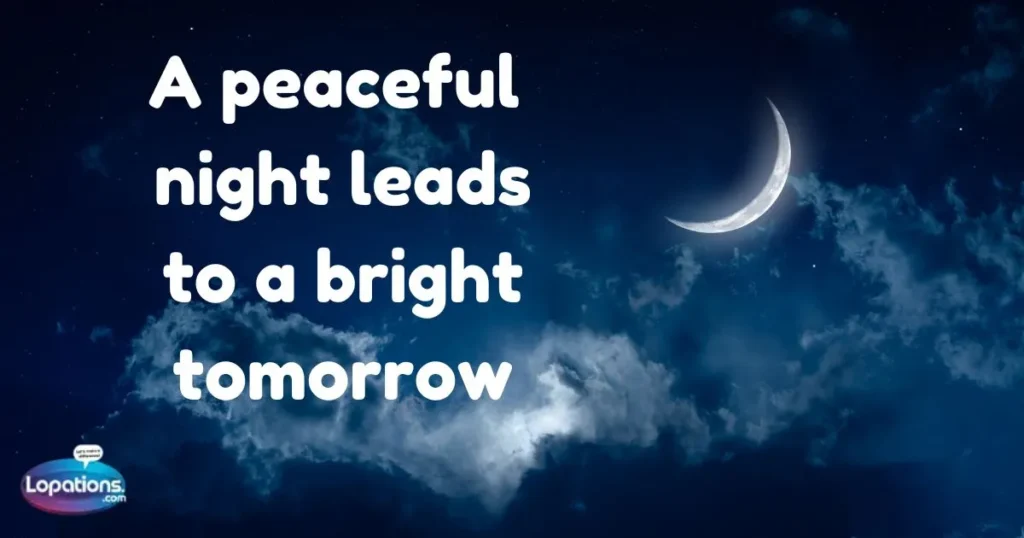 Good Night Quotes in English