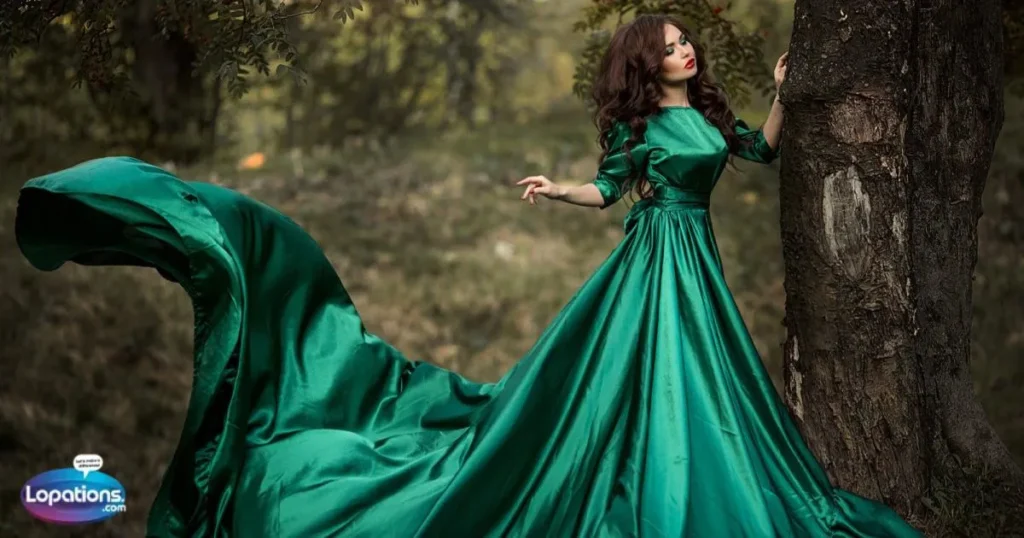 Short Captions for a Green Dress