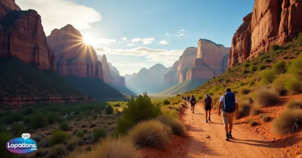 Zion National Park with Friends caption