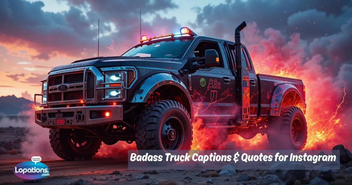 Badass Truck Captions